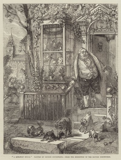 Un Golpe de Huida de George Cruikshank
